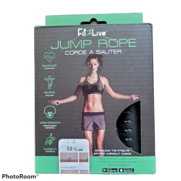 Fit2Live Adjustable 9 Foot Gym Workout Jump Rope - Picture 3 of 6